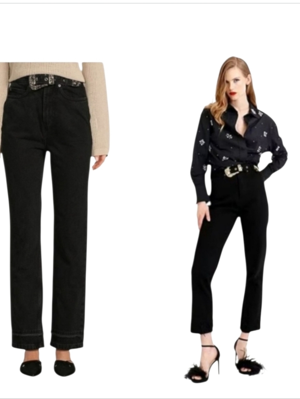 NWT Le' AL.X Western High Rise Straight Leg Jeans sz 29